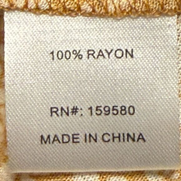 Pink Lily Boho Floral Patchwork Tassel Tie Babydoll Blouse Gold Yellow Medium - Picture 7 of 8